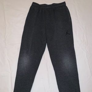 Gray Used Jordan Joggers With Front pockets